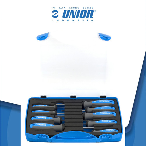 [EZM.2400021] UNIOR Screwdriver set TBI in plastic box - 607PB9TBI