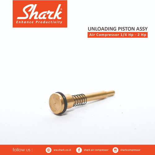 [EZM.2400737] Unloading piston + Oring + Spring kompresor Shark 1/2-2Hp