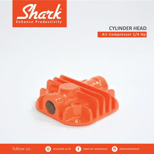 [EZM.2400759] Cylinder Head Kompressor 1/4Hp Shark