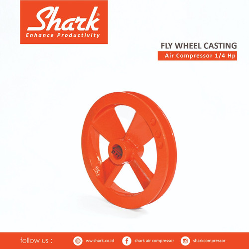 [EZM.2400761] Fly Wheel Casting Kompressor 1/4Hp Shark