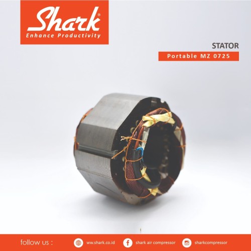 [EZM.2400792] Stator / Gulungan motor Kompressor MZ 07-25 Shark