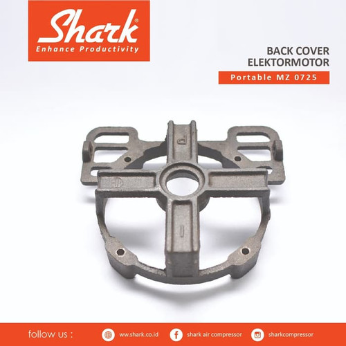 [EZM.2400793] Back Cover Elektro Motor Kompressor MZ 07-25 Shark