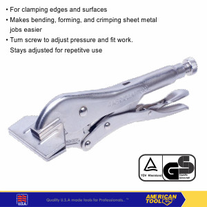[EZM.2401290] Locking Pliers Sheet Metal Grip EXTRA HEAVY DUTY American Tool 8957831