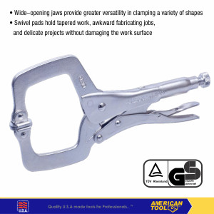 [EZM.2401291] Locking C Clamp With Swivel Pad American Tool 8957830