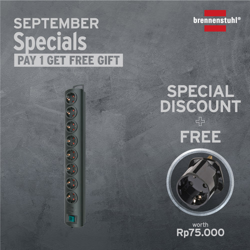 [EZM.2401160] Primera-Line extension socket 8-way black 2m 1153300128-1508533