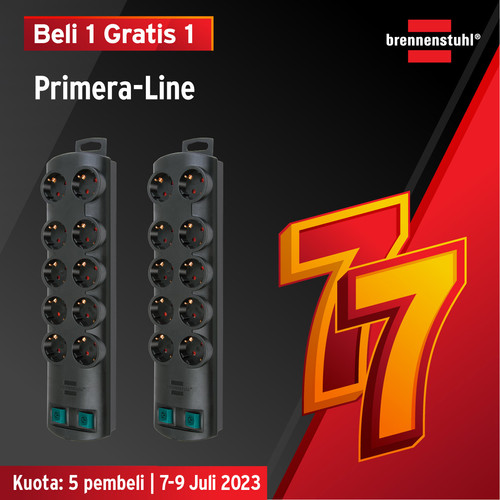 [EZM.2401139] Buy 1 Get 1 - Primera-Line extension socket 10-way