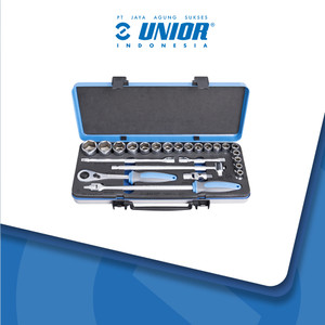 [EZM.2400462] UNIOR Socket set 1/2" in metal box - 190BI6P24