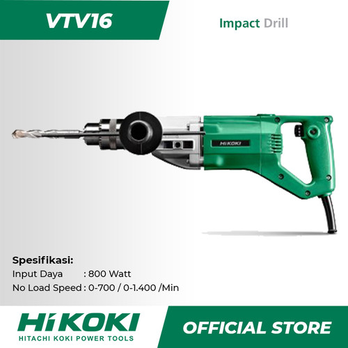 [EZM.9000013] Hitachi Hikoki Impact Drill / Bor Tembok Listrik 800Watt 16mm VTV16