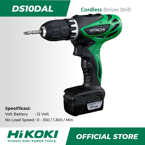 Hitachi Hikoki Cordless Driver Drill / Bor Obeng Baterai DS10DAL