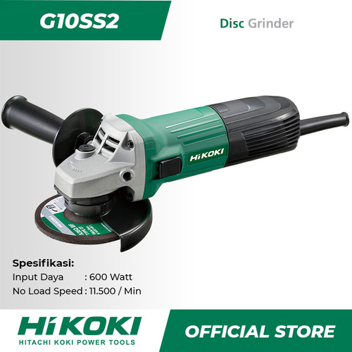 [EZM.9000008] Hitachi Hikoki Angle Grinder / Gerinda Tangan Listrik 100mm G10SS2