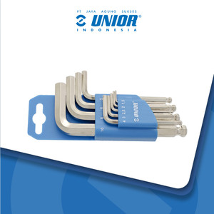 [EZM.2400430] UNIOR Set of ball end hexagon wrenches on plastic clip - 220/3SPH