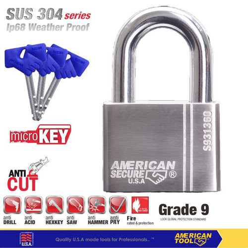 [EZM.2401332] Gembok American Secure 60mm Gen 4 S931360