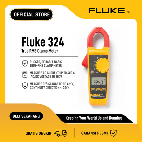 [EZR.0100075] FLUKE 324 400A AC True-RMS Clamp Meter ESPR