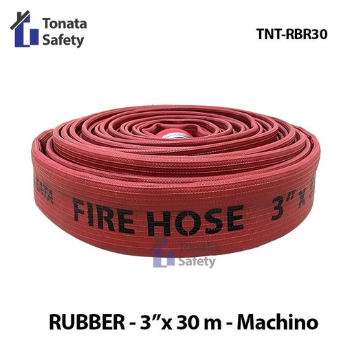 [EZO.1100379] Fire Hose Rubber Tonata 3" x 30m / Selang Pemadam 30 m