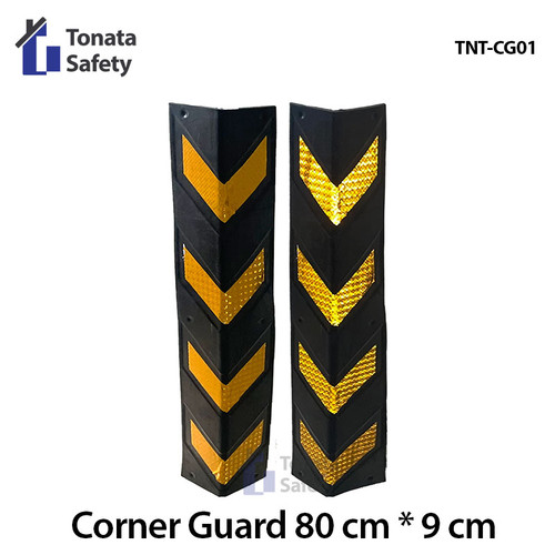 [EZO.1100426] Corner Guard Rubber / Pelindung Sudut Dinding Karet / 80 cm x 9 cm