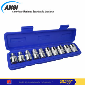 [EZM.2401281] 10 pcs socket set ukuran Inch 1/2" DR 8958646