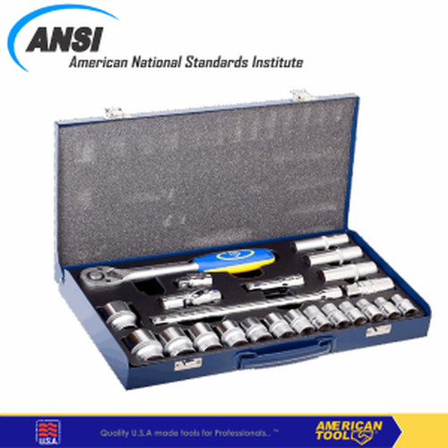 [EZM.2401276] 1/2" DR Socket set isi 23pcs 12PT 8957494