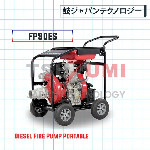 [EZM.1400793] Mesin Diesel Fire Pump Portable FP90ES