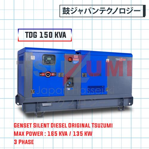 [EZM.1400864] Genset Diesel Super Silent 150KVA Tsuzumi TDG 150 KVA 3 phase
