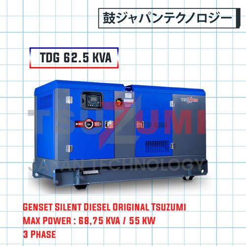 [EZM.1400868] Genset Diesel dengan Silent Box 60 70 80 KVA TDG 62,5 KVA 3 phase