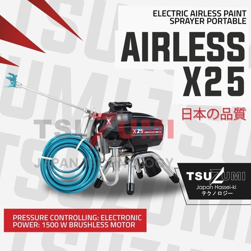 [EZM.1400739] Airless X25 Mesin Cat Spray Tsuzumi