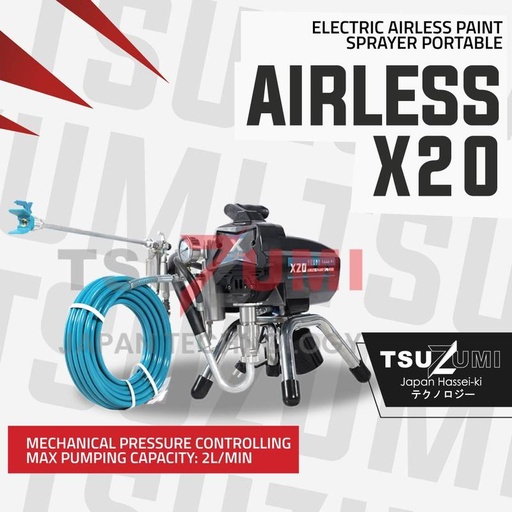 [EZM.1400740] Airless X20 Mesin Cat Spray Tsuzumi