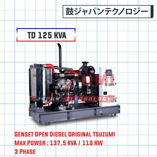 [EZM.1400850] Genset Open Type Tsuzumi TD 125 KVA