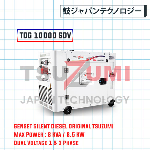 Genset Silent Tsuzumi TDG 10000 SDV