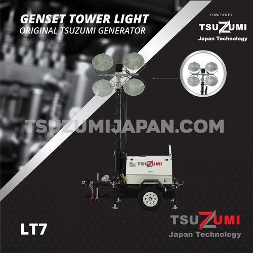 [EZM.1400899] Genset Tower Light LT7 tinggi 7 Meter 1000 Watt x 4 Heavy Duty