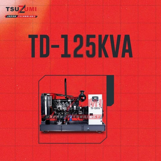 [EZM.1401095] Genset TD 125 KVA 10000 watt 6 Cilinder Turbo ZD by Tsuzumi Japan