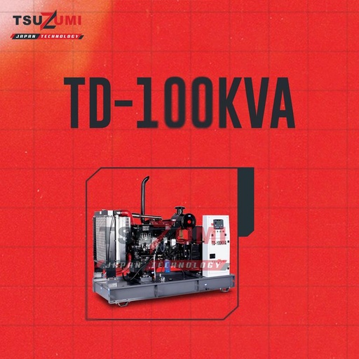 [EZM.1401098] Genset Open Diesel generator Power 100% Testload TD 100 KVA by Tsuzumi