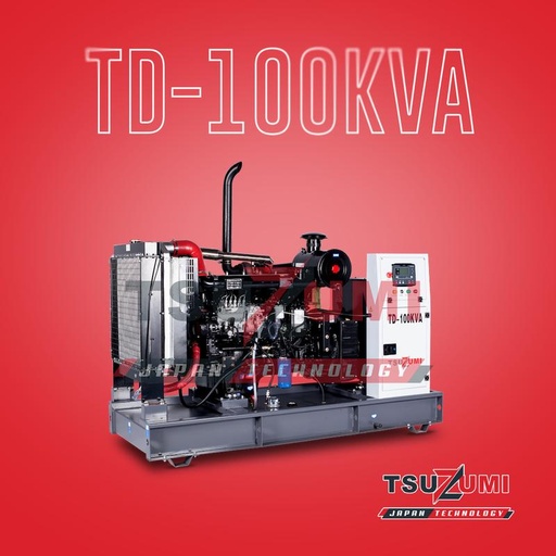 [EZM.1401099] Genset Open Diesel generator Power 100% Testload TD 100 KVA
