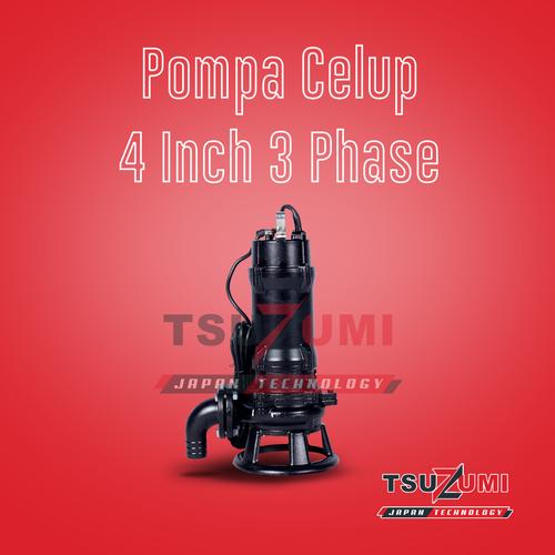 [EZM.1401109] Pompa Celup 4 Inch 3 Phase Submersible Pump Tsuzumi Japan