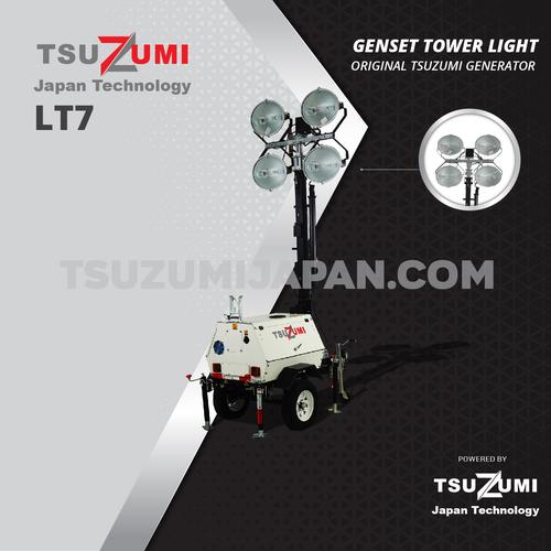 [EZM.1401183] Genset Tower Light tinggi 7 Meter 1000 Watt x 4 Heavy Duty Type LT7