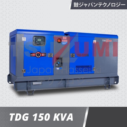 [EZM.1401320] Genset 150 KVA Super Silent & Heavy Duty - Tsuzumi Japan TDG150