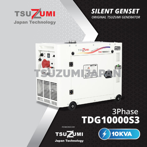 Genset Silent 8 KVA 3 Phase type TDG 10000S-3 Tsuzumi Japan