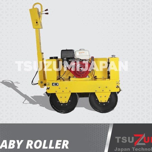 [EZM.1401393] Mesin Pemadat Aspat - Baby Roller Double Drum - Tsuzumi Honda