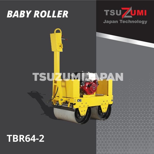 [EZM.1401394] Mesin baby roller double drum. Mesin pemadat aspal. Honda Tsuzumi