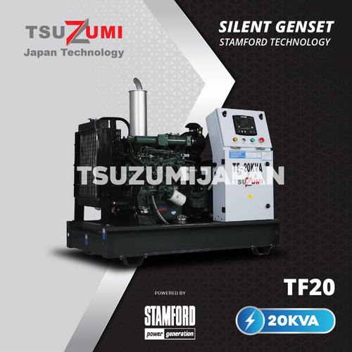 Genset 20 kva Tsuzumi Japan diesel open type TF 20