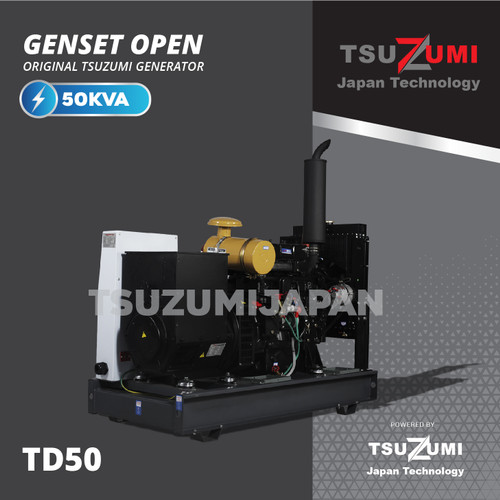 Genset 50 kva Tsuzumi Japan Diesel Open type TD 50