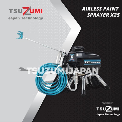 [EZM.1401416] Proffesional Electric Airless Paint Sprayer X25 Tsuzumi