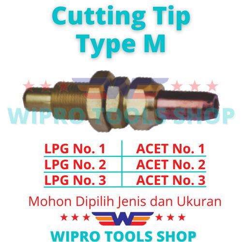 [EZM.1200120] Mata Blander Potong Cutting Tip Tipe M LPG & ACE No 1, 2, 3