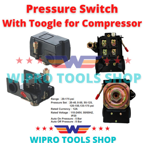 [EZM.1200042] Otomatis Kompresor Pressure Switch With Toogle for Compressor PST-01