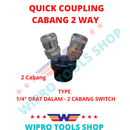 [EZM.1006375] Coupler / Quick Coupling / Sambungan Kompresor Angin CABANG 2 / 3 Way