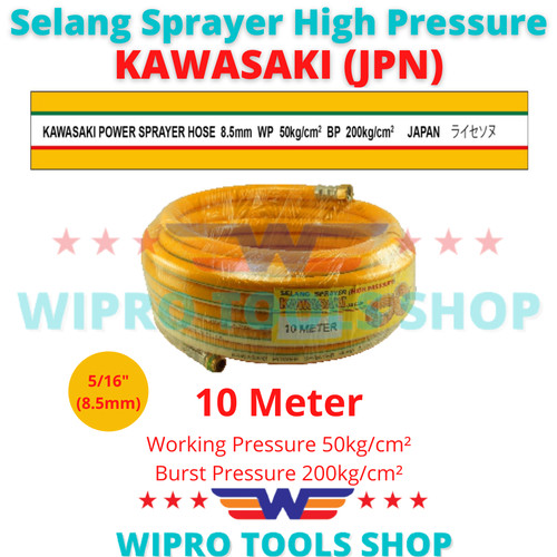 [EZM.1200108] Selang Sprayer Angin Kompresor Multifungsi 5/16"x10Meter Kawasaki JPN