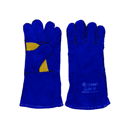Jason Sarung Tangan Las Kulit Biru 384-002 Welding Equipment 