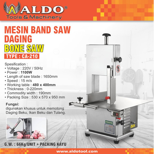MESIN BAND SAW DAGING / BONE SAW / POTONG DAGING TYPE : C-210 ALDO