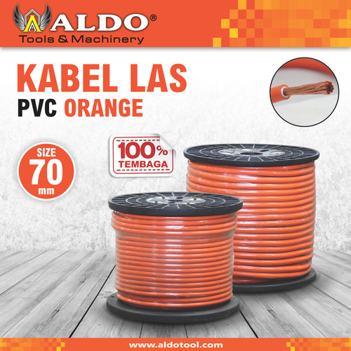 KABEL LAS PVC ORANGE 70 MM MERK ALDO