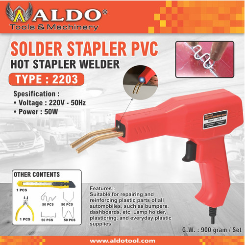 SOLDER STAPLER PVC / ALAT PERBAIKAN BUMPER MOBIL TYPE 2203 ALDO