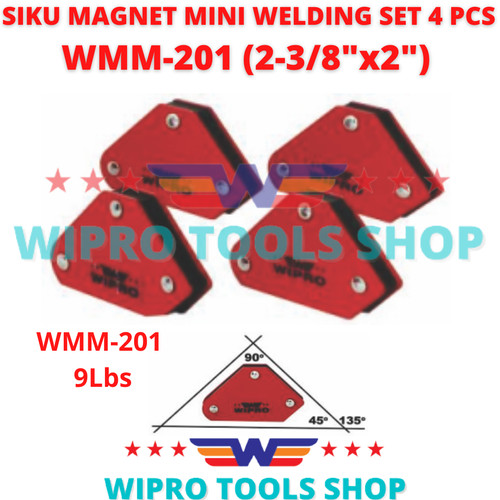 [EZM.1006135] Siku Magnet Las / Magnetic Welding Holder Set 2-3/8"x2" 4pcs WMM-201
